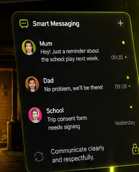 CoNest structured and secure co-parenting messages